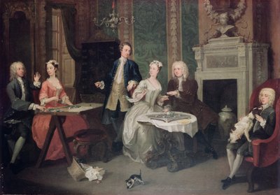 Familjefest av William Hogarth