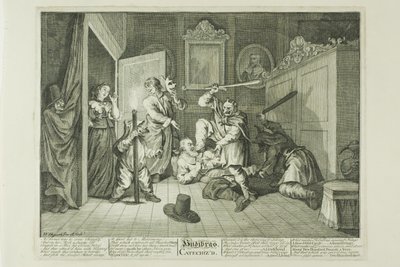 Hudibras Catechized, plansch nio från Hudibras av William Hogarth