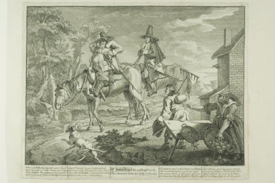 Hudibras Sallying Forth, platta två från Hudibras av William Hogarth