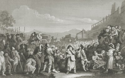Inaktiv på vägen till avrättning av William Hogarth