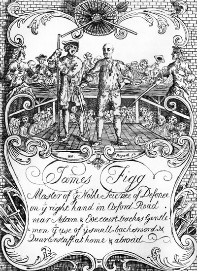 James Figg - reklam av William Hogarth, ca. 1729/30 av William Hogarth