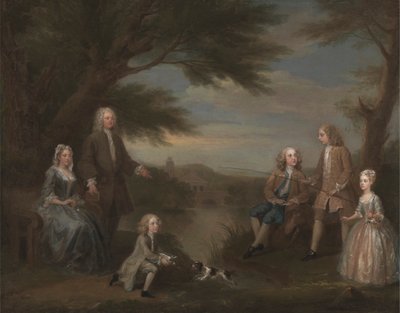 John och Elizabeth Jeffreys och deras barn av William Hogarth