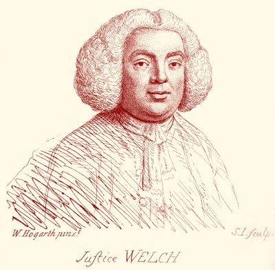 Justice Welch - porträtt av William Hogarth av William Hogarth