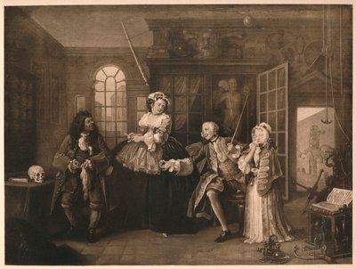 Äktenskap A-la-Mode: 3. Inspektionen, c1743 av William Hogarth