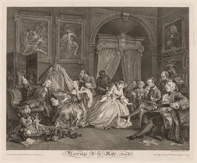 Fashionabla äktenskap: Toalettscenen av William Hogarth