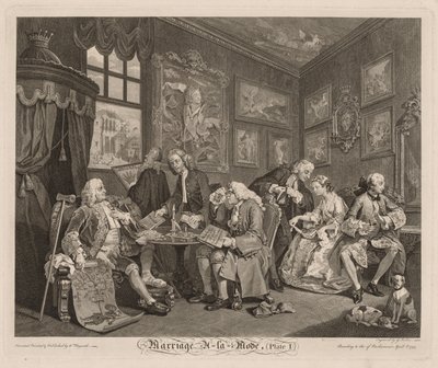 Fashionabla bröllop av William Hogarth