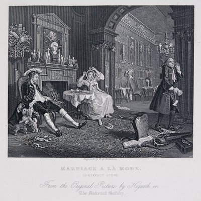 Äktenskap à la mode: Frukostscenen av William Hogarth