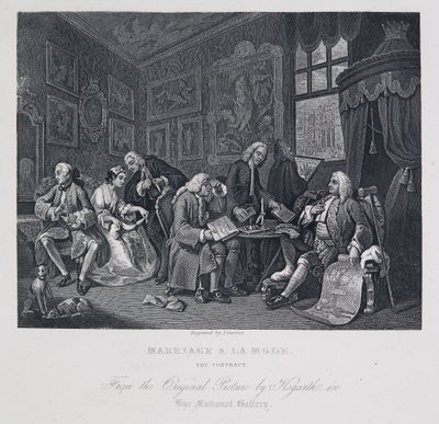 Äktenskap à la mode: Kontraktet av William Hogarth