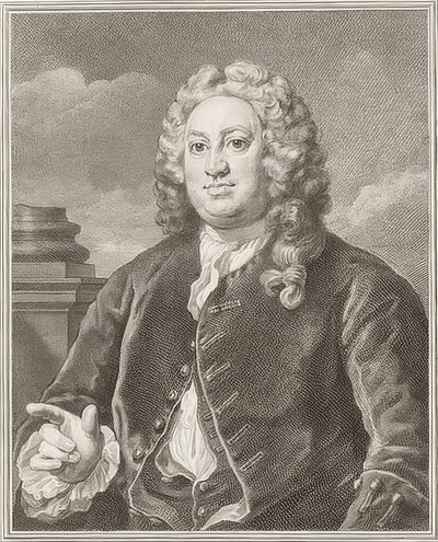 Martin Folkes. 1742 av William Hogarth