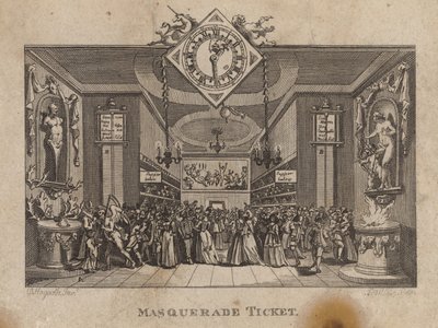 Maskeradbiljett av William Hogarth
