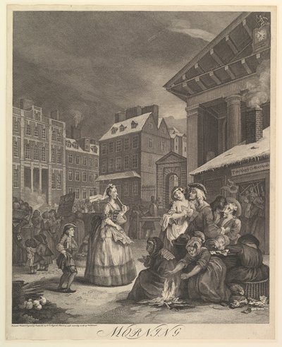 Morgon: The Four Times of the Day, 25 mars 1738. av William Hogarth