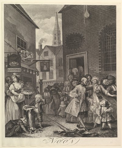Middag: Dygnets fyra tider av William Hogarth