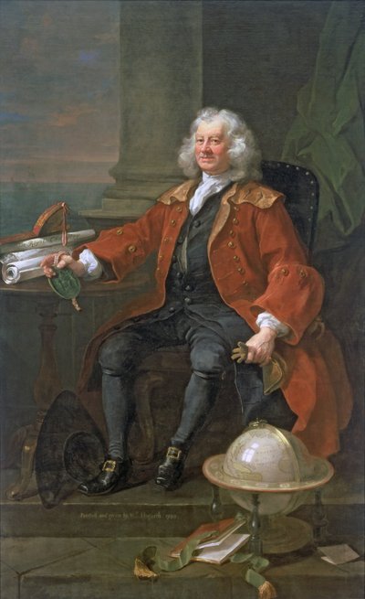 Porträtt av kapten Coram (ca 1668-1751) 1740 av William Hogarth