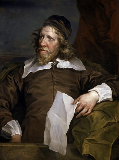 Porträtt av Inigo Jones (1573-1652), scenograf och arkitekt, han introducerade renässansarkitektur vid det brittiska kungliga hovet efter vistelser i Frankrike och Italien av William Hogarth