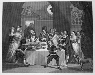 Sancho utsvulten av sin läkare av William Hogarth