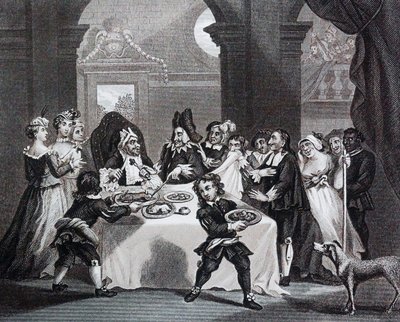 Sancho at the Feast, Starved by his Physician av William Hogarth av William Hogarth