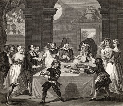 Sancho at the Feast Starved by his Physician, från 