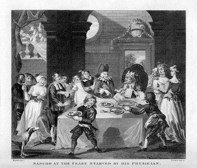 Sancho svalt av sin läkare av William Hogarth av William Hogarth