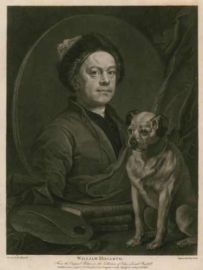 Självporträtt av William Hogarth av William Hogarth