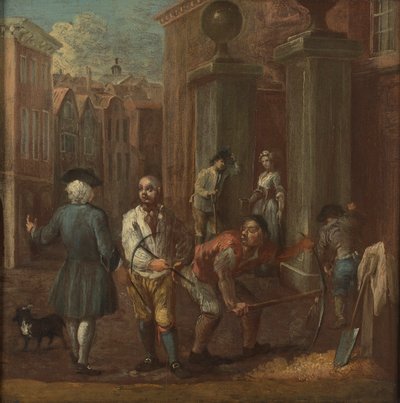 Signera för en pavour av William Hogarth
