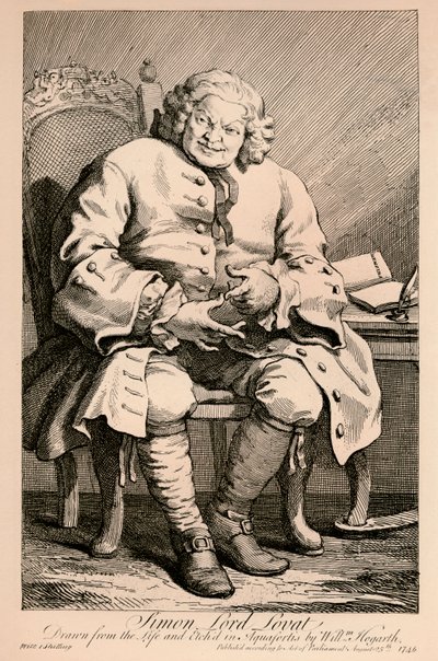 Simon, Lord Lovat, 1746 av William Hogarth