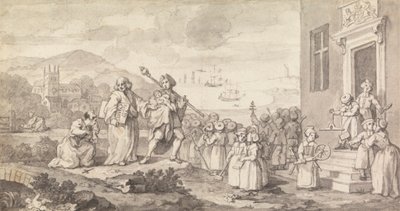 Studie för Foundlings av William Hogarth
