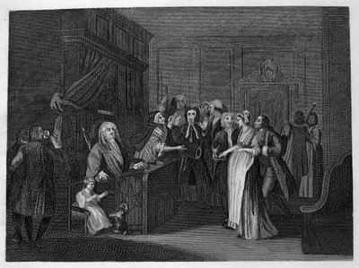 Svära ett barn av William Hogarth
