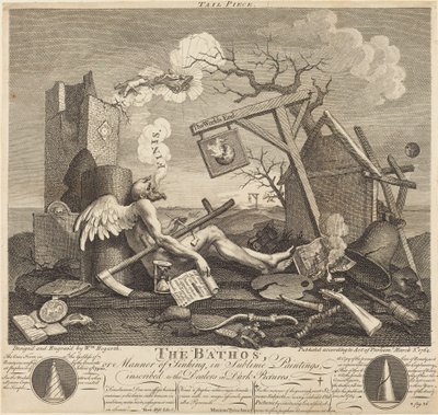 Stjärtstycke, eller The Bathos av William Hogarth