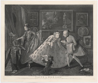 Taste in High Life, graverad av Samuel Phillips, 1808 av William Hogarth