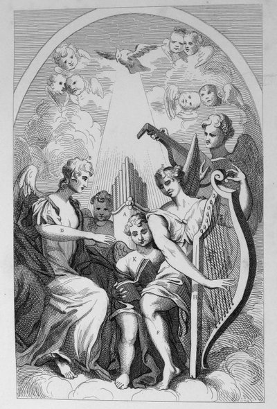 Altarstycket av St Clements Danes, Strand av William Hogarth