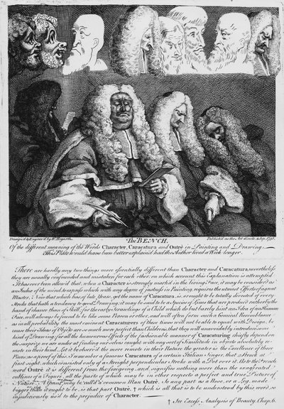 Bänken, 1758 av William Hogarth