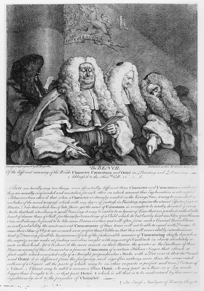 Bänken, 1758 av William Hogarth