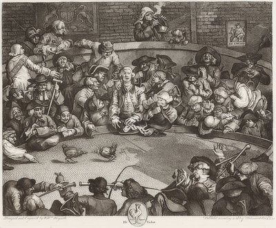 The Cockpit / Der Hahnenkampfplatz. 1759 av William Hogarth