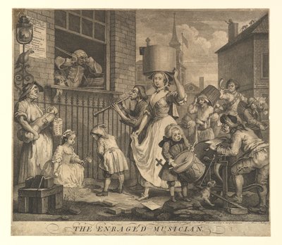 Den rasande musikern, 30 november 1741. av William Hogarth