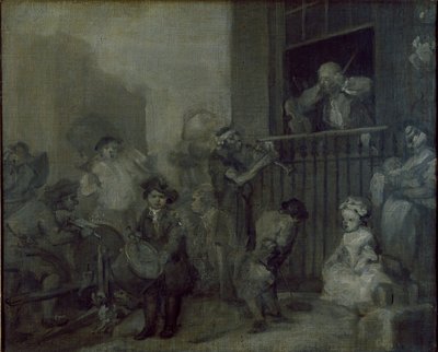 Den rasande musikern, c1741 av William Hogarth