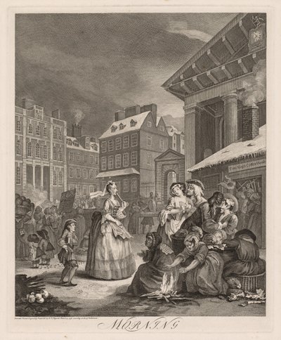 De fyra tiderna på dygnet av William Hogarth