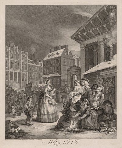 De fyra tiderna på dygnet av William Hogarth