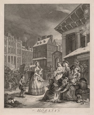 De fyra tiderna på dagen, 1738. av William Hogarth