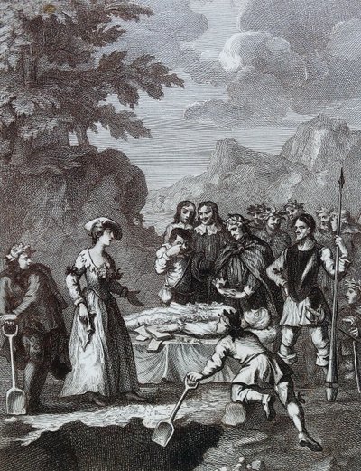 The Funeral of Chyrstom & Marcella som styrker sig själv" av William Hogarth av William Hogarth