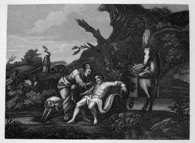 Den barmhärtige samariten av William Hogarth