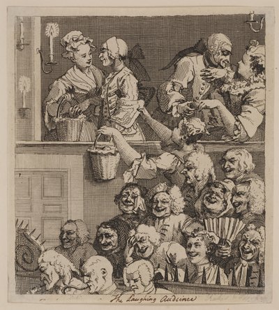 Den skrattande publiken av William Hogarth
