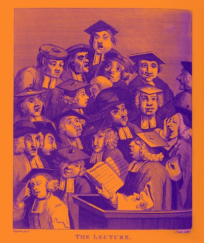Föreläsningen av William Hogarth av William Hogarth