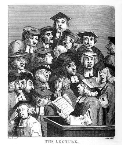 Föreläsningen av William Hogarth av William Hogarth