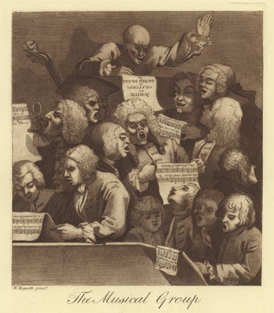 Musikgruppen av William Hogarth
