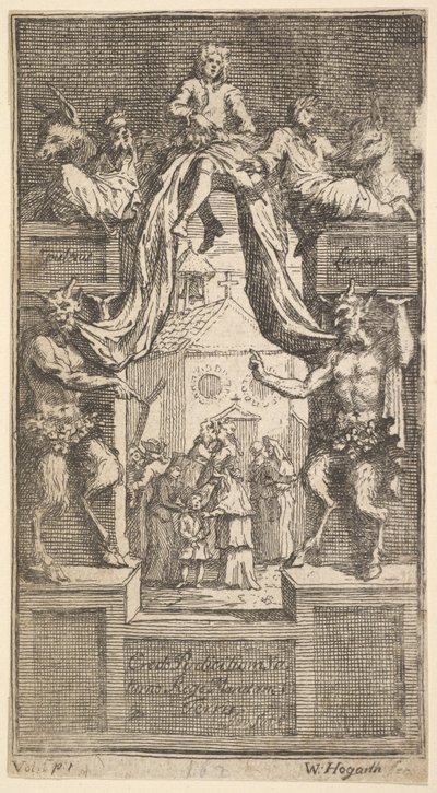 The New Metamorphosis: Frontispice, Vol.1, 1724. av William Hogarth
