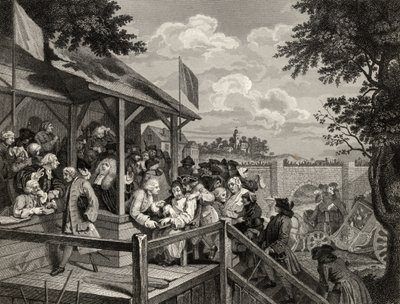 The Polling, indgraveret af George Presbury, fra 