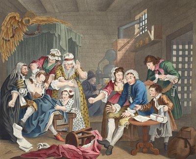 Raken in Prison, skylt VII, från "A Rake