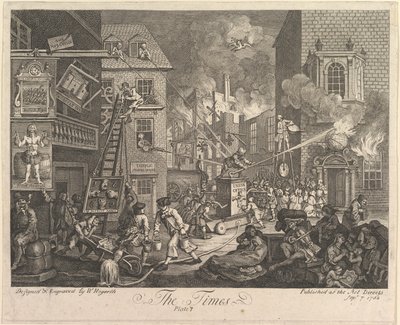 The Times, plansch 1 av William Hogarth