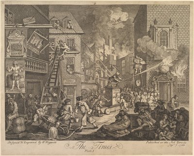 The Times, plansch 1 av William Hogarth