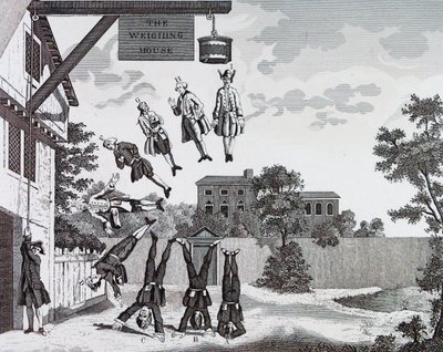 Väghuset. (absolut gravitation) av William Hogarth av William Hogarth